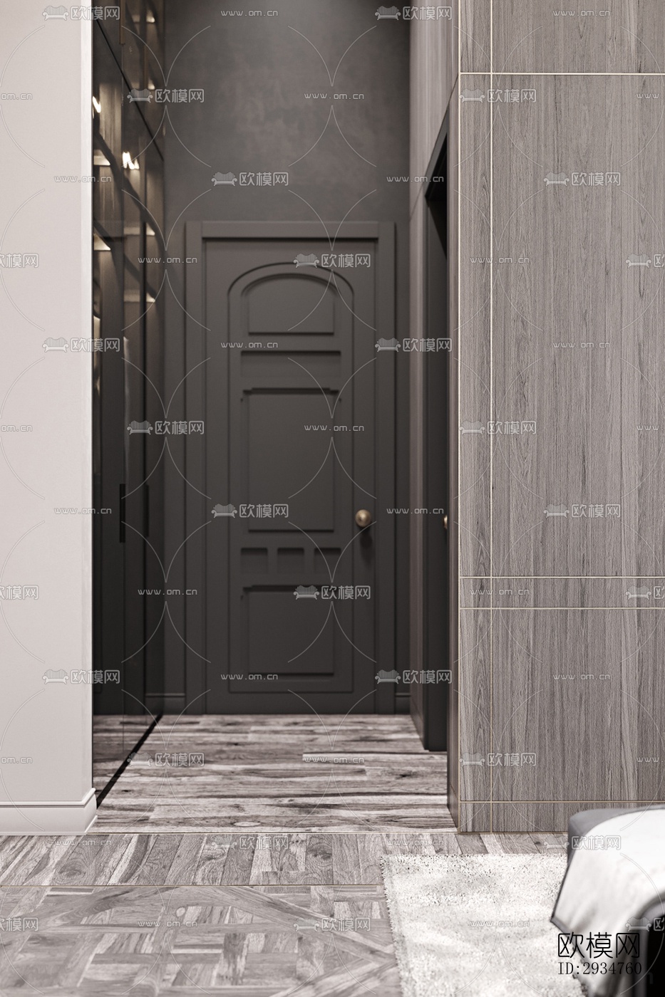 现代平层效果图下载（渲染图10）