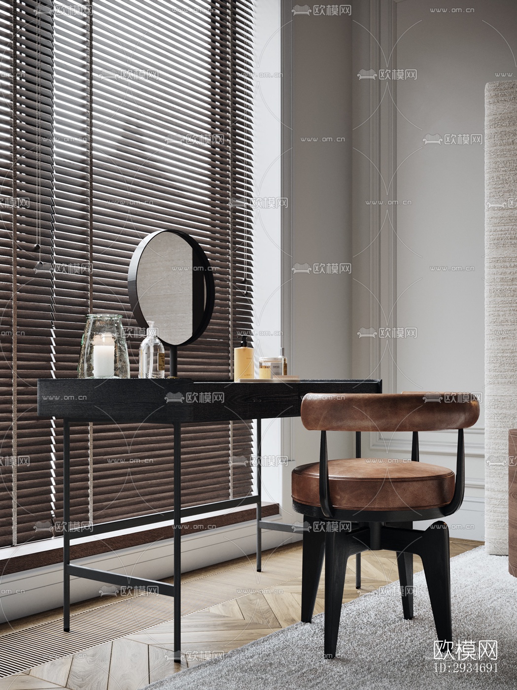 欧式平层效果图下载（渲染图16）