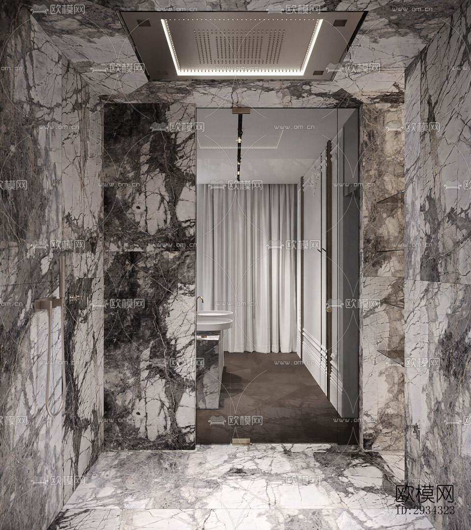 现代复式效果图下载（渲染图9）