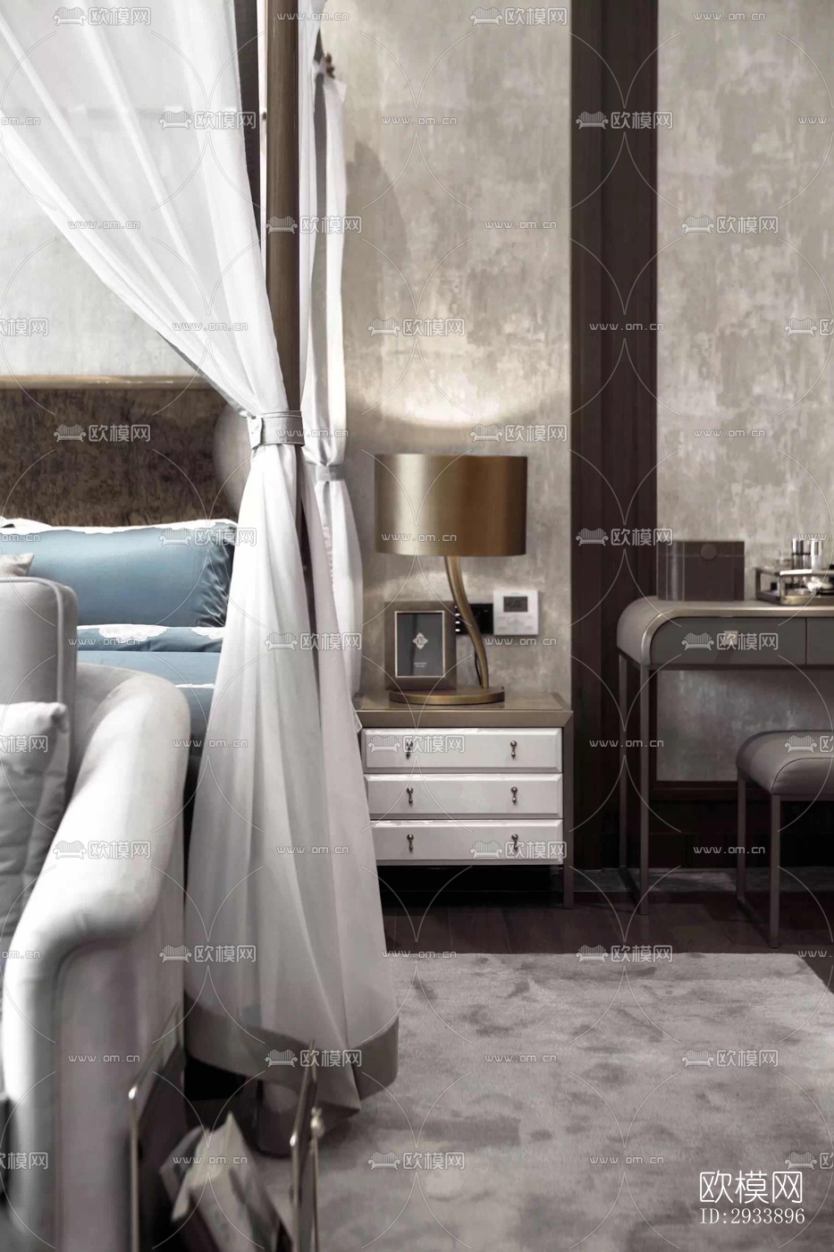 新中式别墅效果图下载（渲染图7）