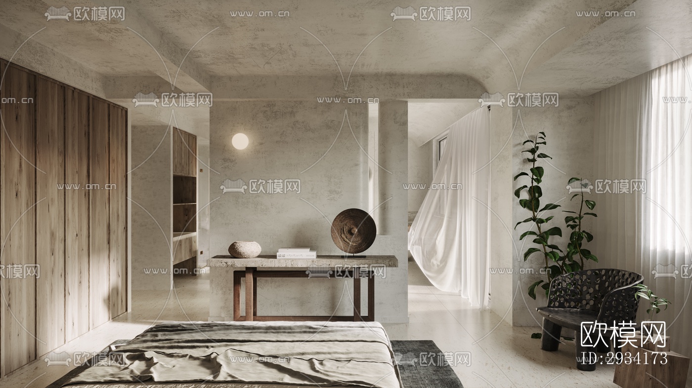 侘寂复式效果图下载（渲染图14）