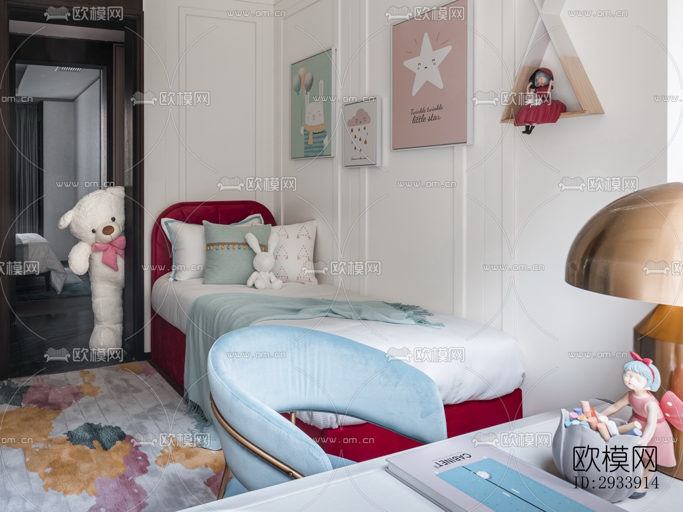 新中式别墅效果图下载（渲染图14）