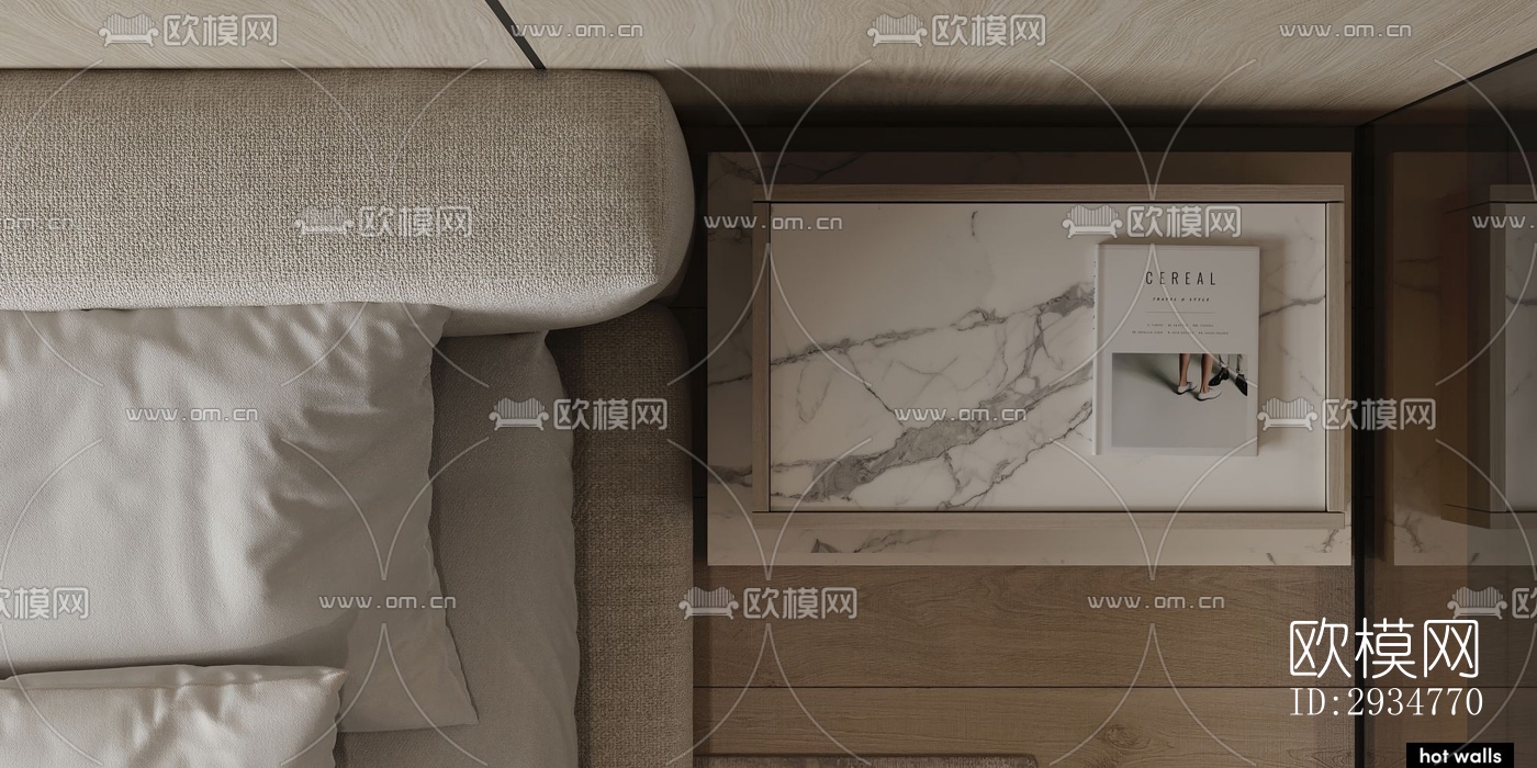 现代平层效果图下载（渲染图11）