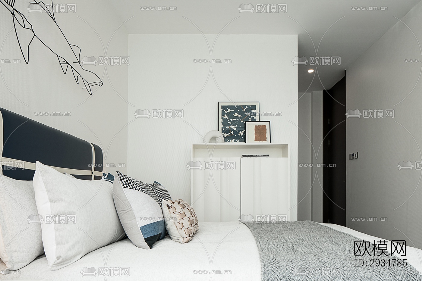 现代平层效果图下载（渲染图7）