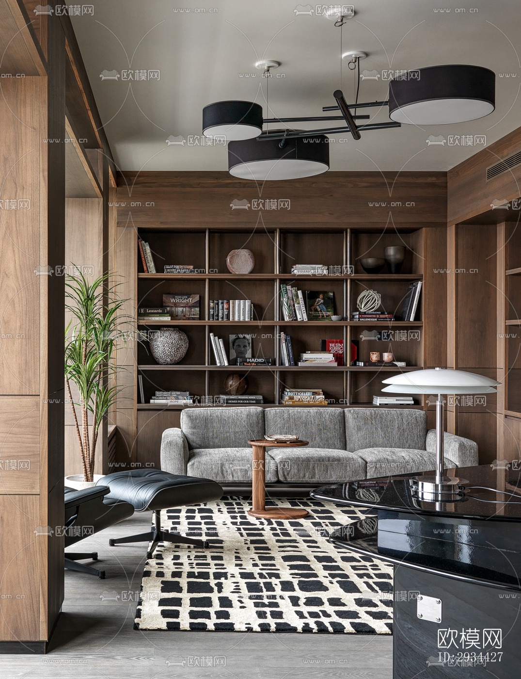 北欧平层效果图下载（渲染图8）