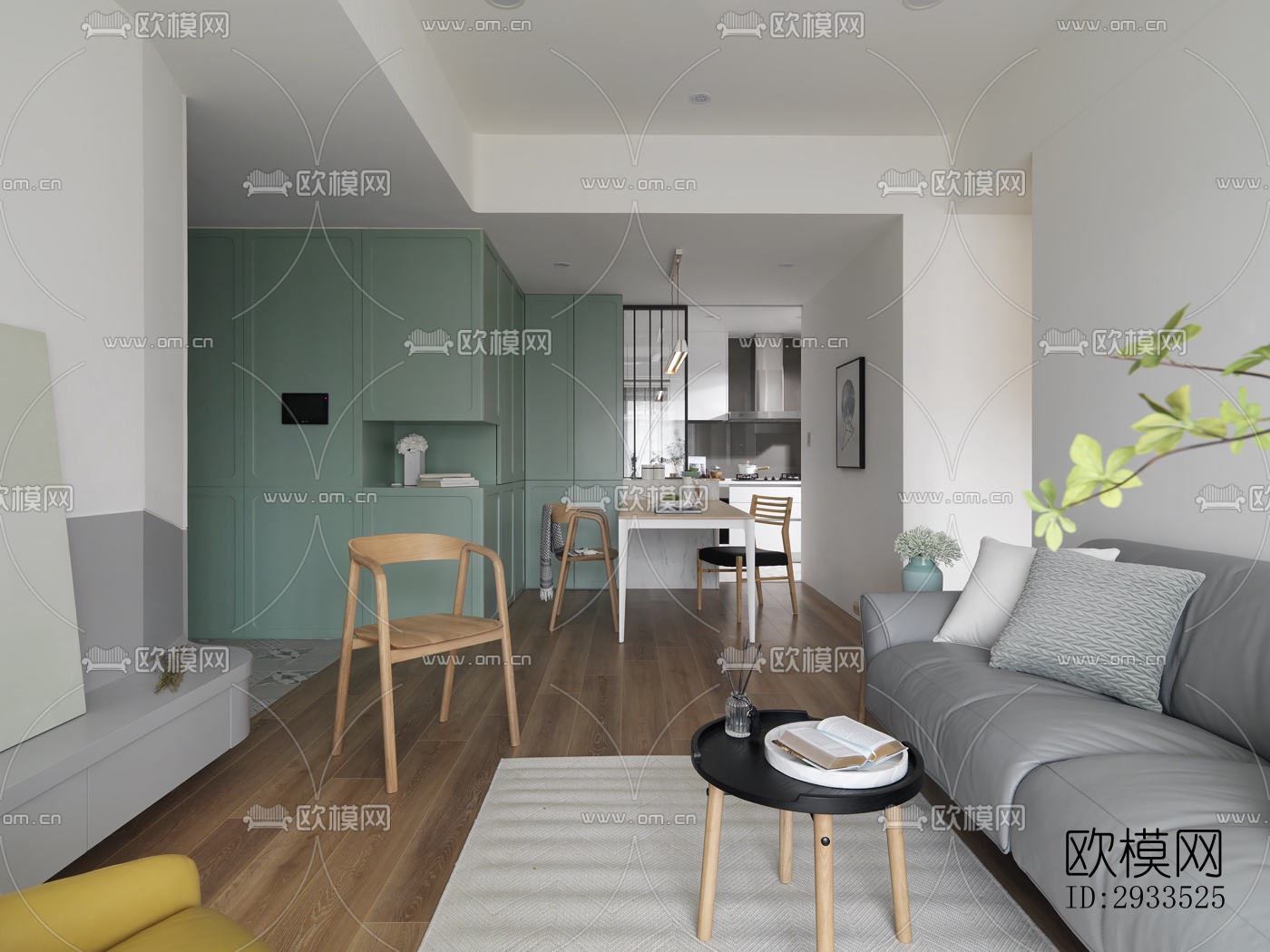 北欧公寓效果图下载（渲染图16）