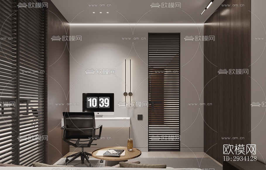 现代别墅效果图下载(渲染图10)
