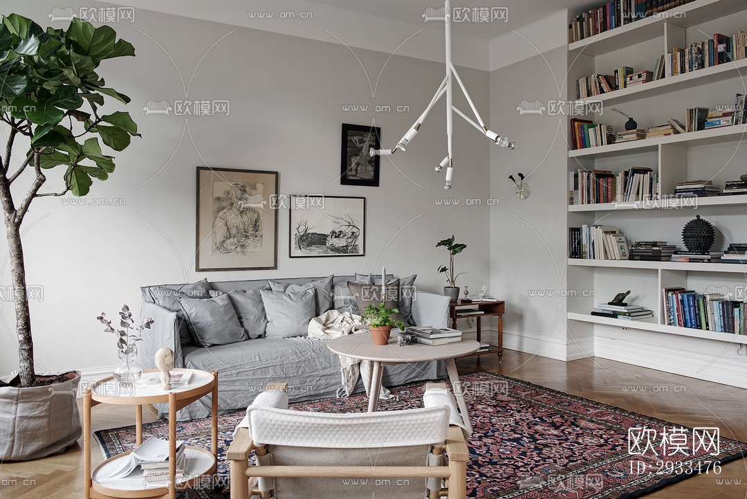 北欧公寓效果图下载（渲染图13）