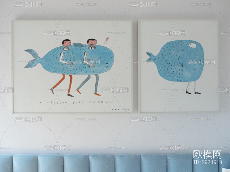 现代平层效果图下载（渲染图13）