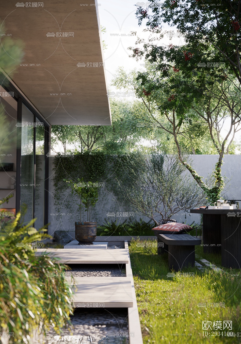 现代别墅效果图下载（渲染图9）