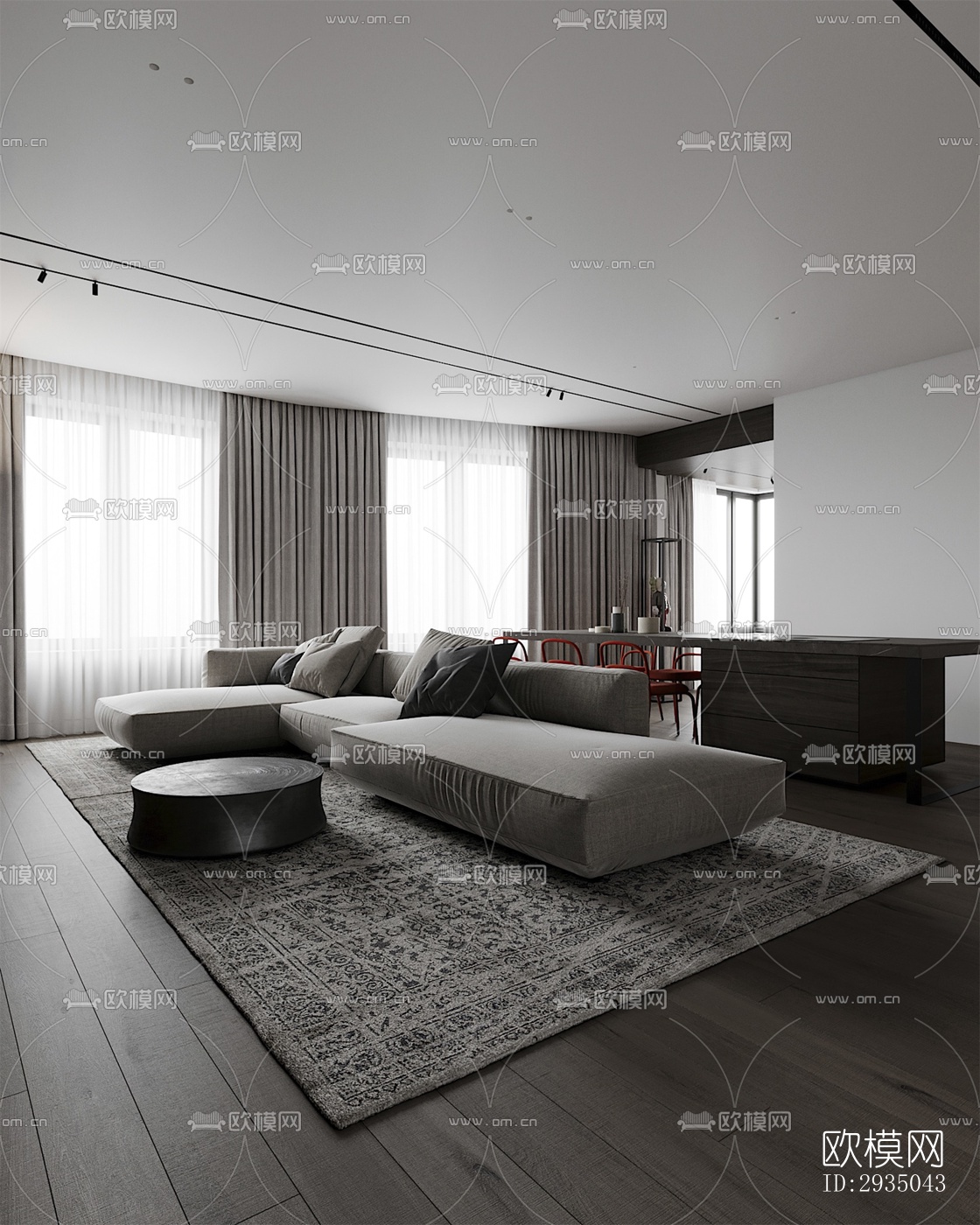 高级灰平层效果图下载（渲染图15）