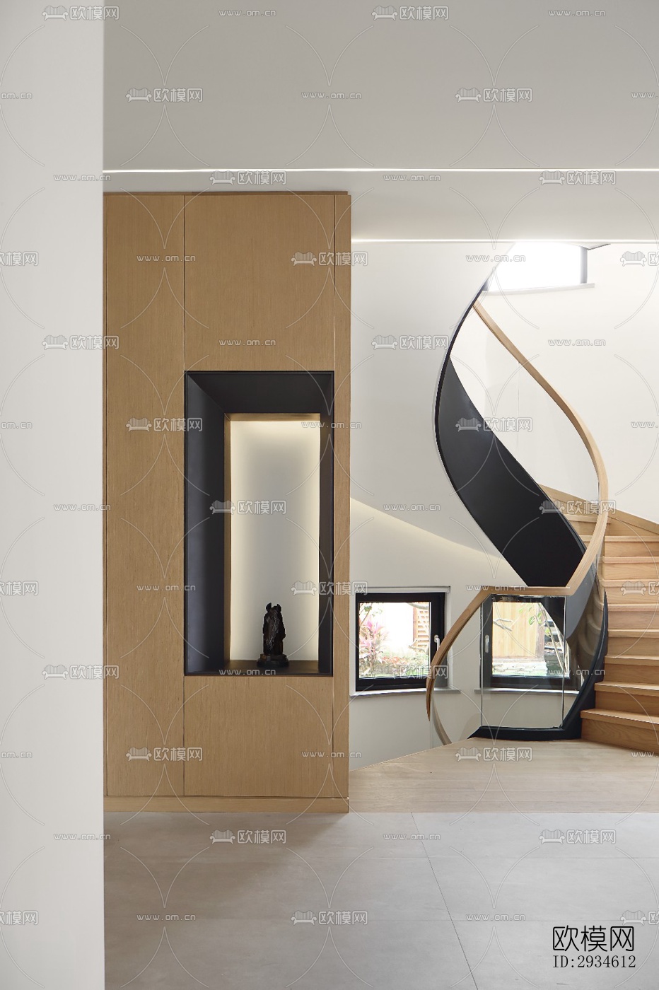 新中式平层效果图下载（渲染图4）