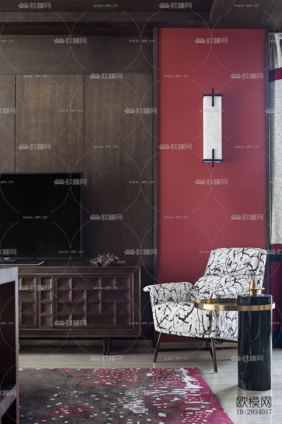 新中式别墅效果图下载（渲染图7）