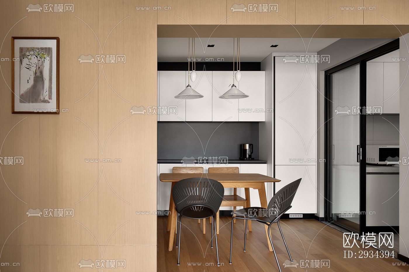 北欧平层效果图下载（渲染图5）