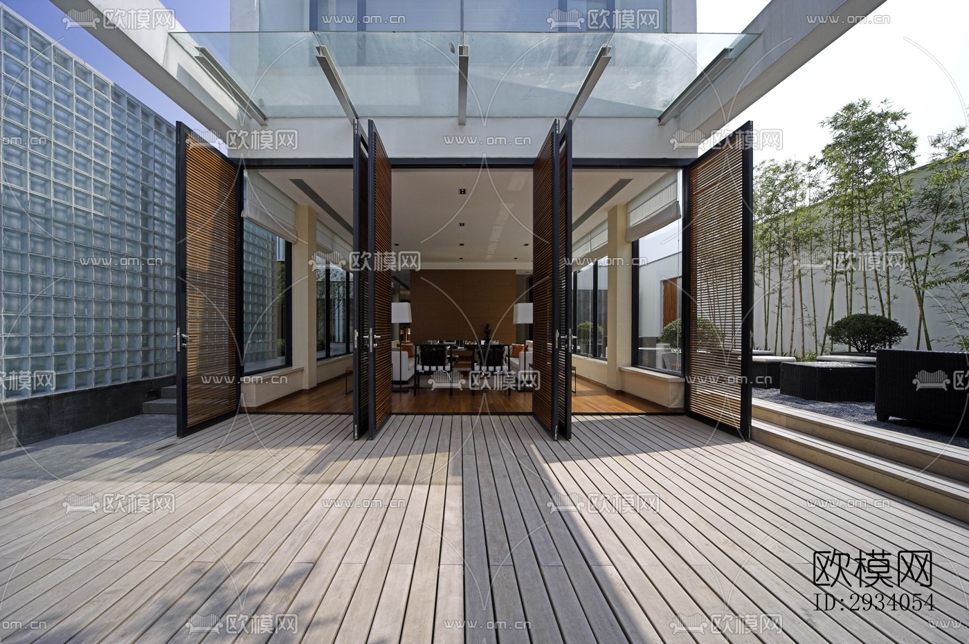 现代别墅效果图下载（渲染图11）