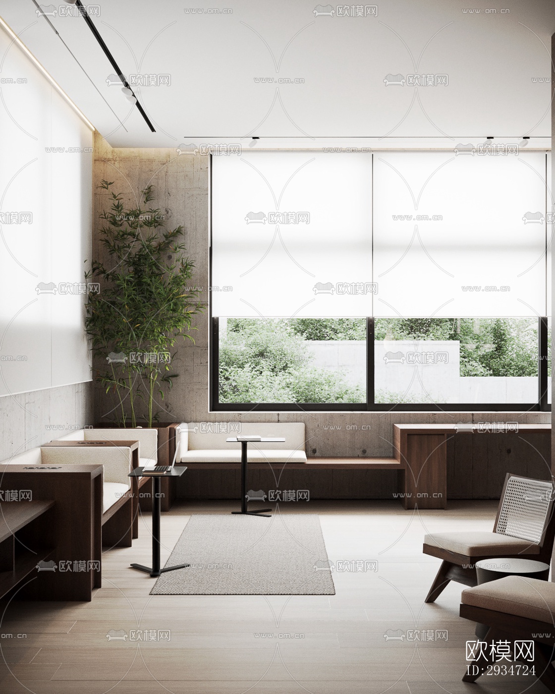 现代平层效果图下载（渲染图7）