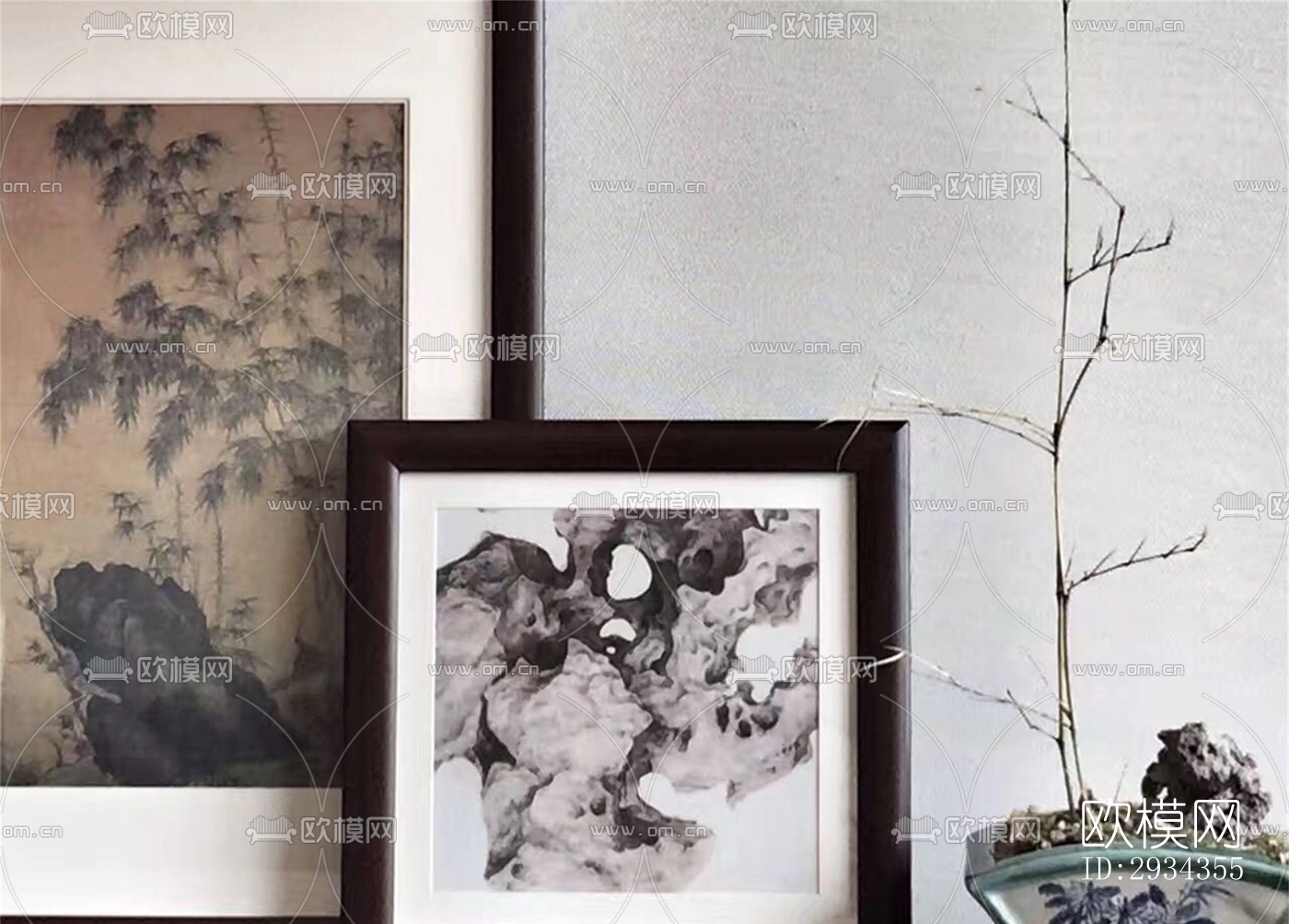 中式平层效果图下载（渲染图17）