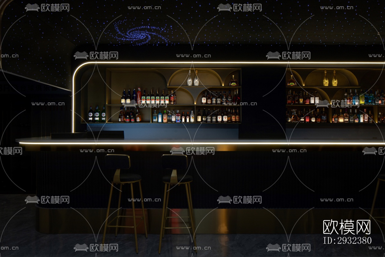 现代酒吧效果图下载（渲染图9）