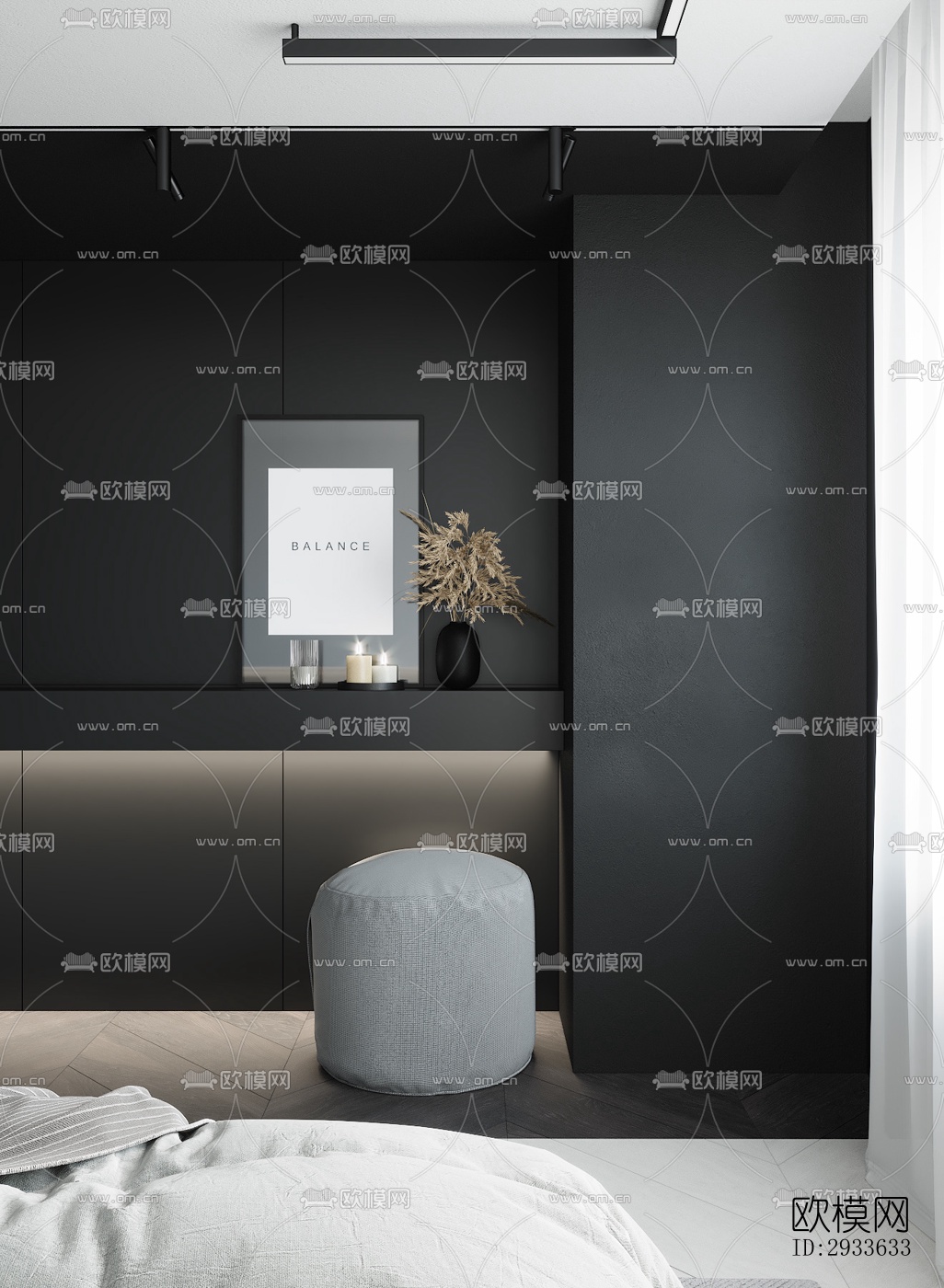 北欧公寓效果图下载（渲染图6）