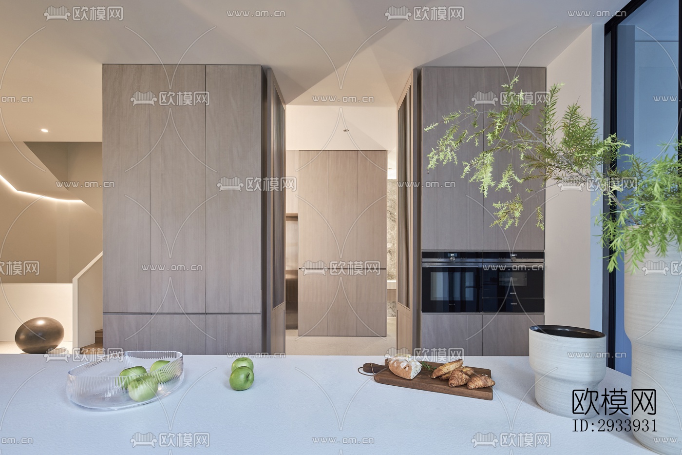 新中式别墅效果图下载（渲染图11）