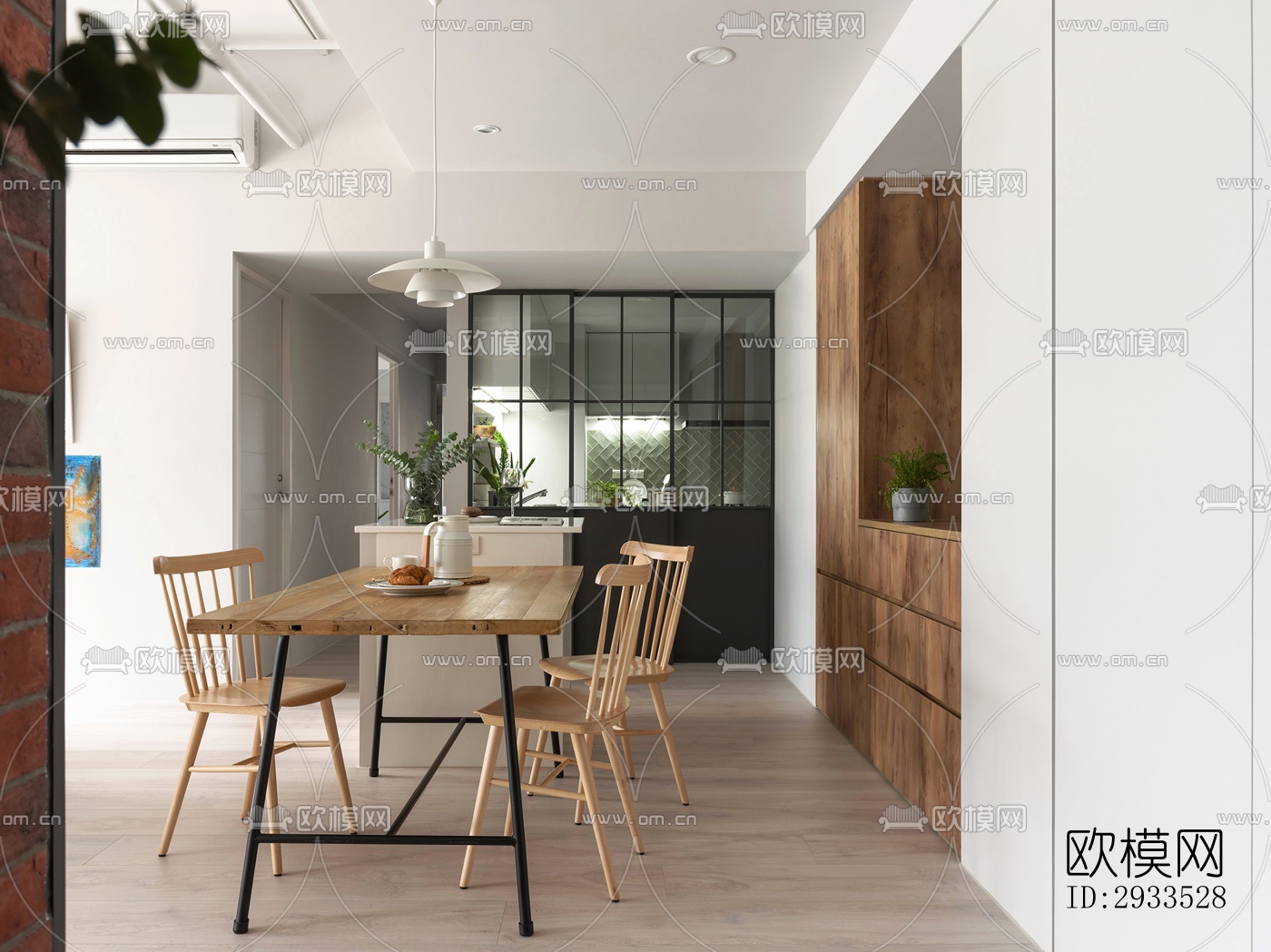 北欧公寓效果图下载（渲染图4）