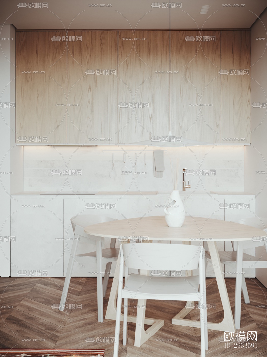 北欧公寓效果图下载（渲染图4）