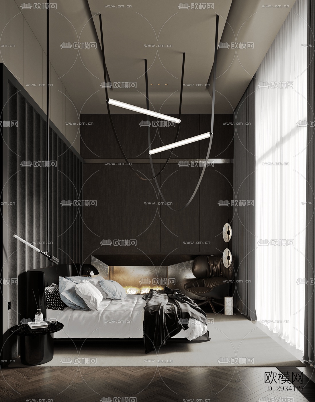 现代别墅效果图下载（渲染图1）