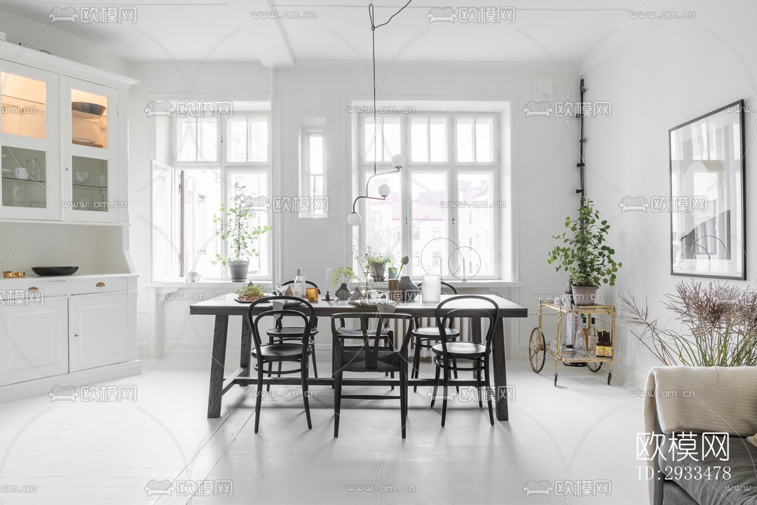 北欧公寓效果图下载（渲染图1）