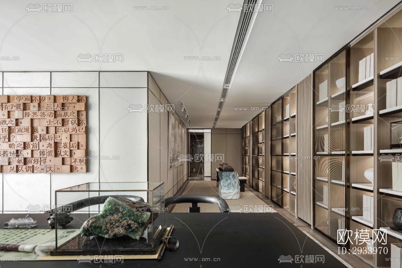 新中式别墅效果图下载（渲染图19）