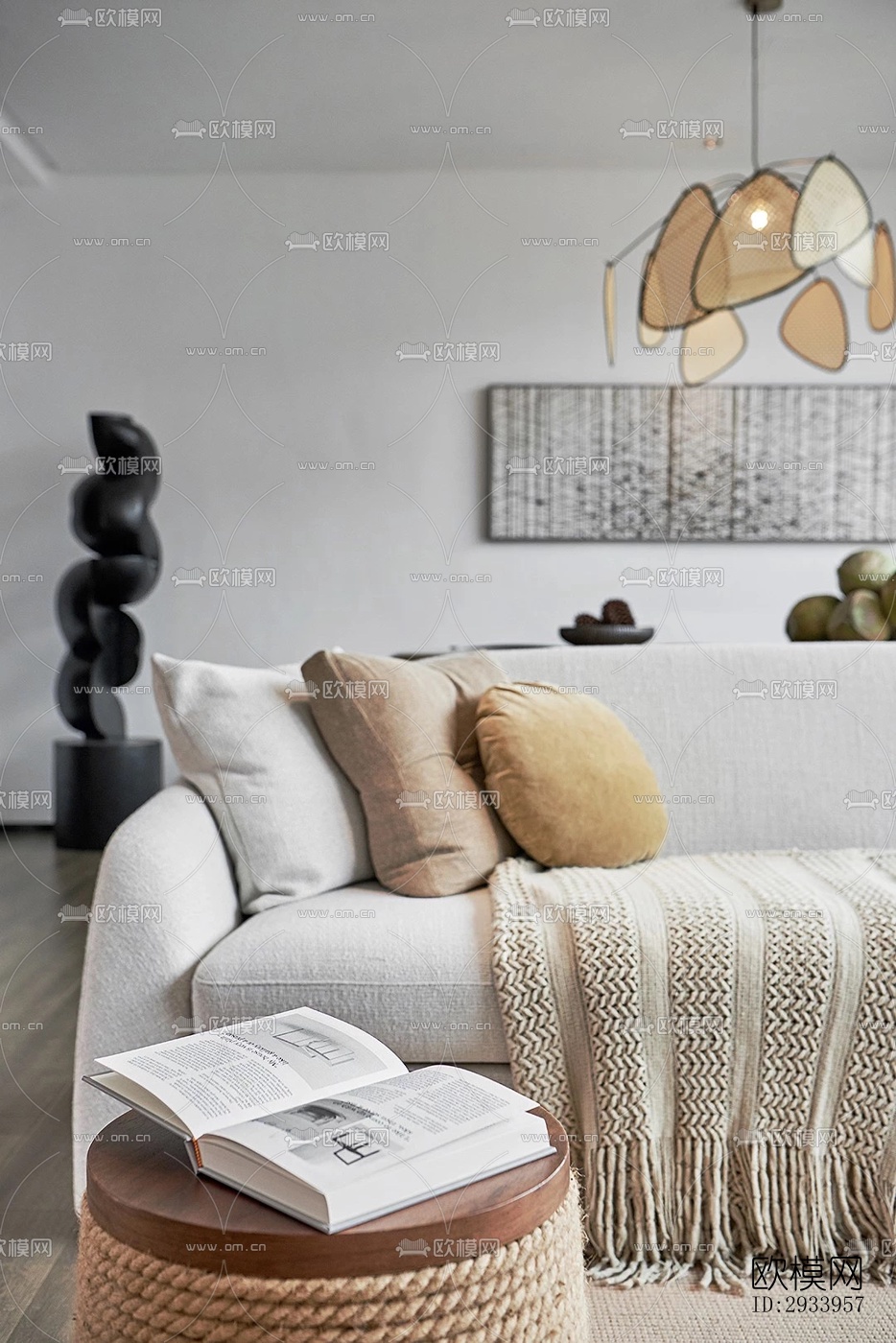 新中式别墅效果图下载（渲染图16）