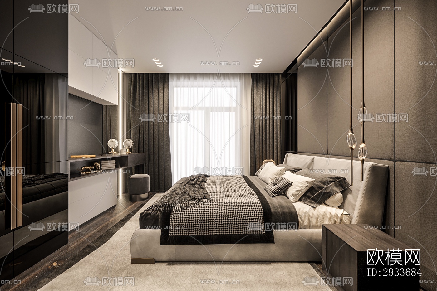 工业风公寓效果图下载（渲染图10）