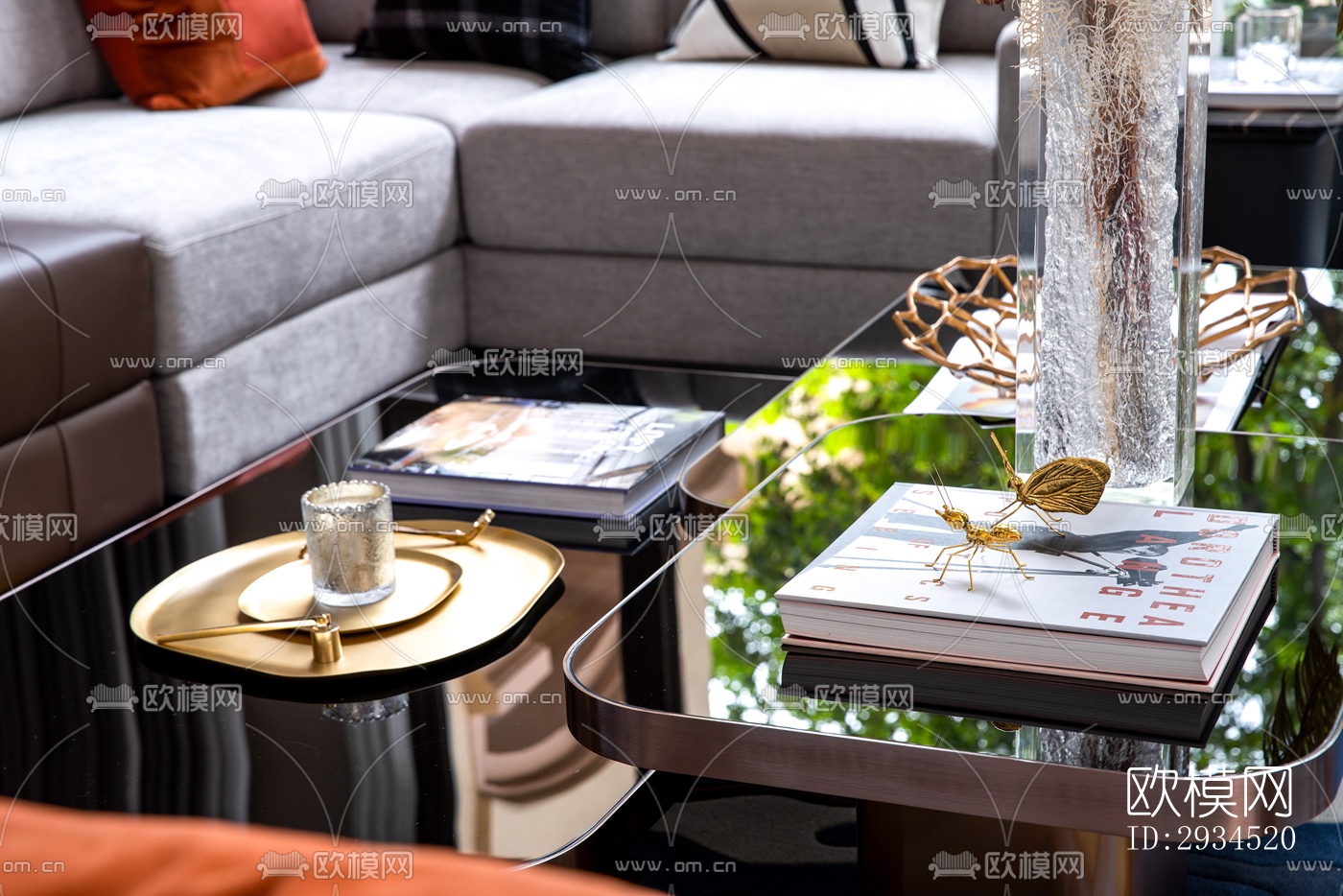 新中式平层效果图下载（渲染图11）