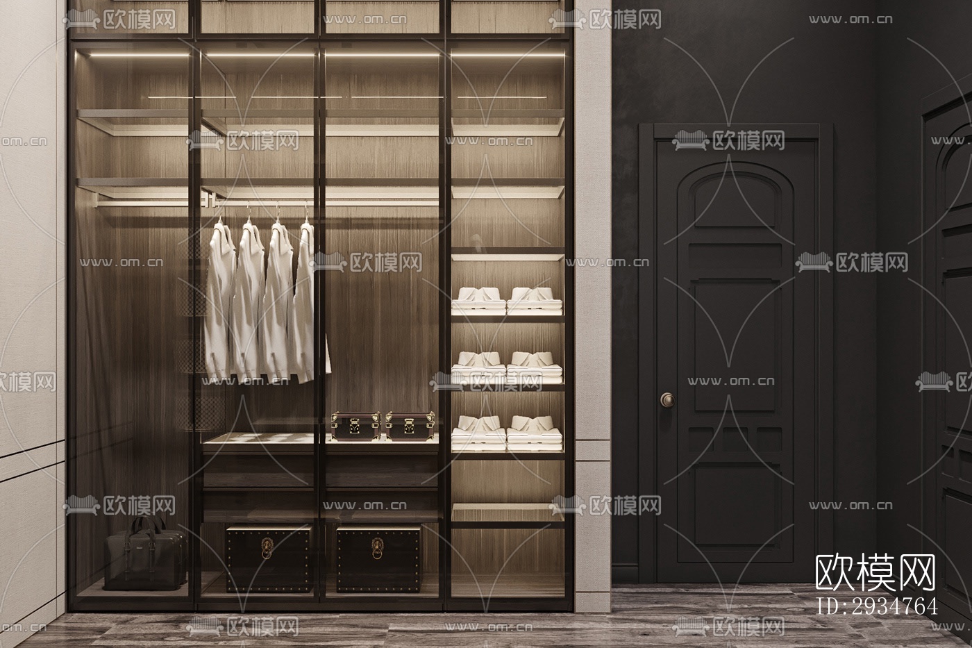 现代平层效果图下载（渲染图16）