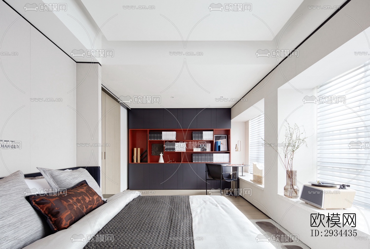 后现代平层效果图下载（渲染图10）