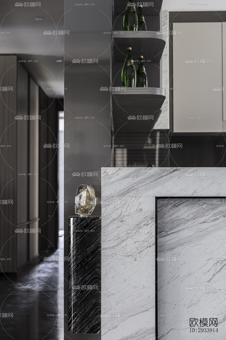 新中式别墅效果图下载（渲染图5）