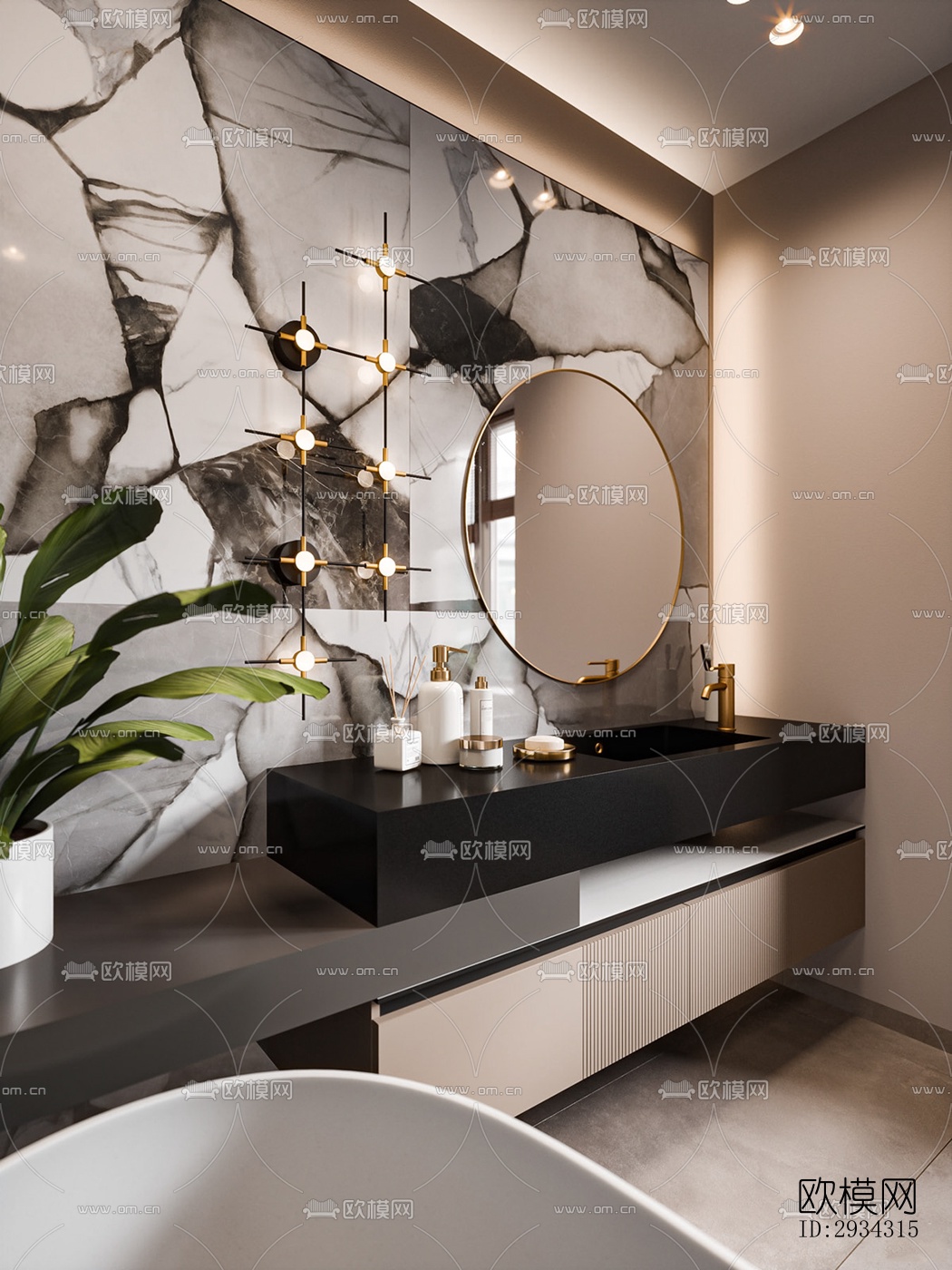 现代复式效果图下载（渲染图20）