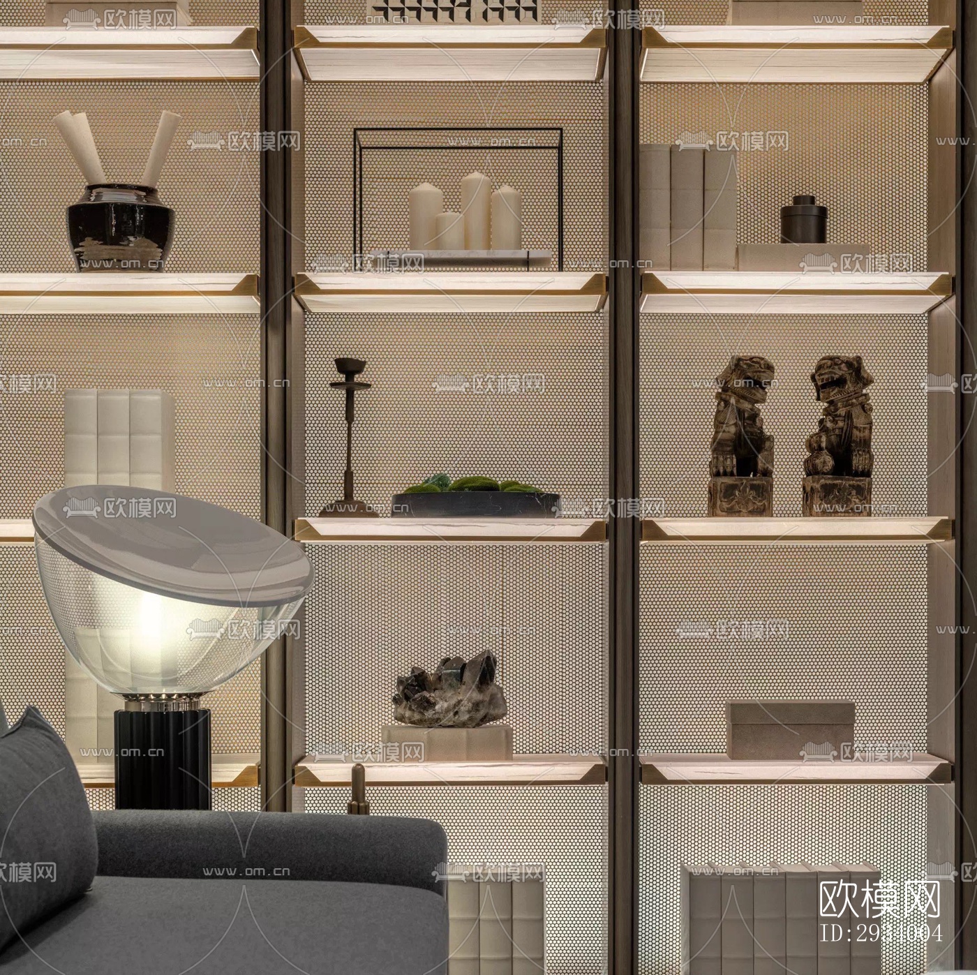 新中式别墅效果图下载（渲染图13）