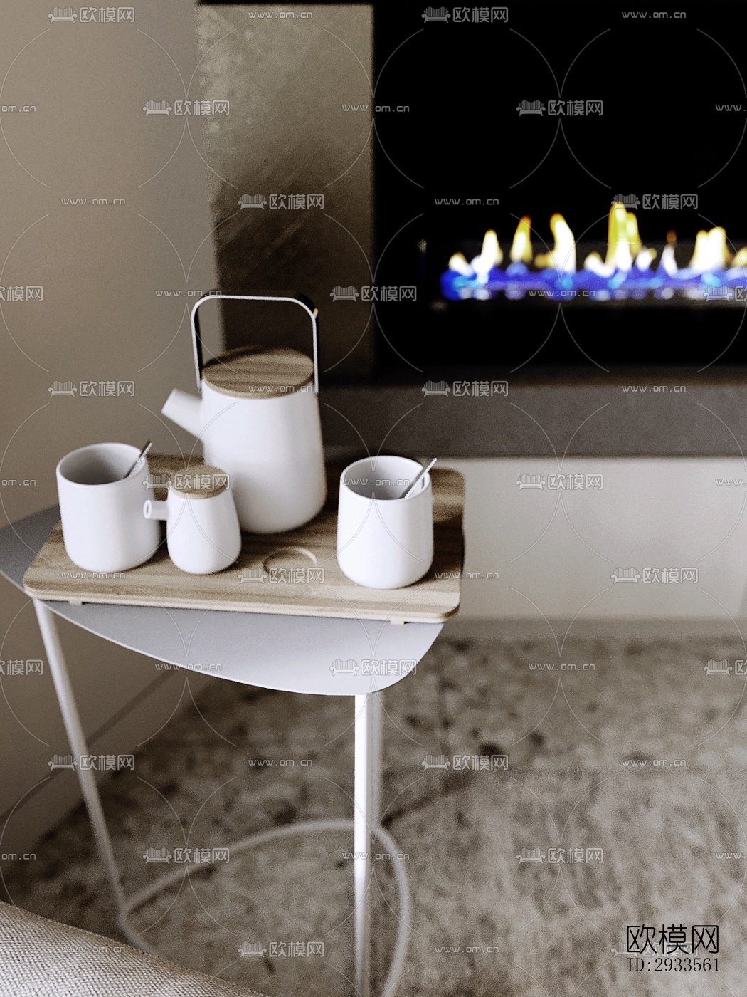 北欧公寓效果图下载（渲染图5）