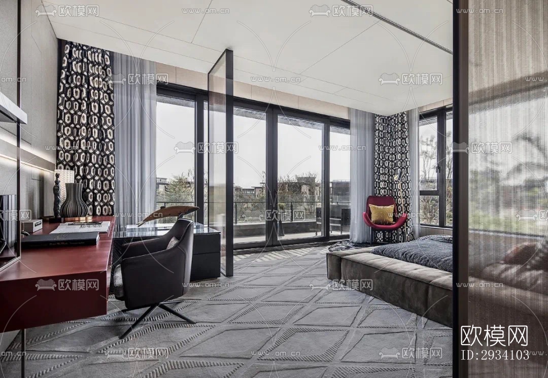 现代别墅效果图下载（渲染图7）