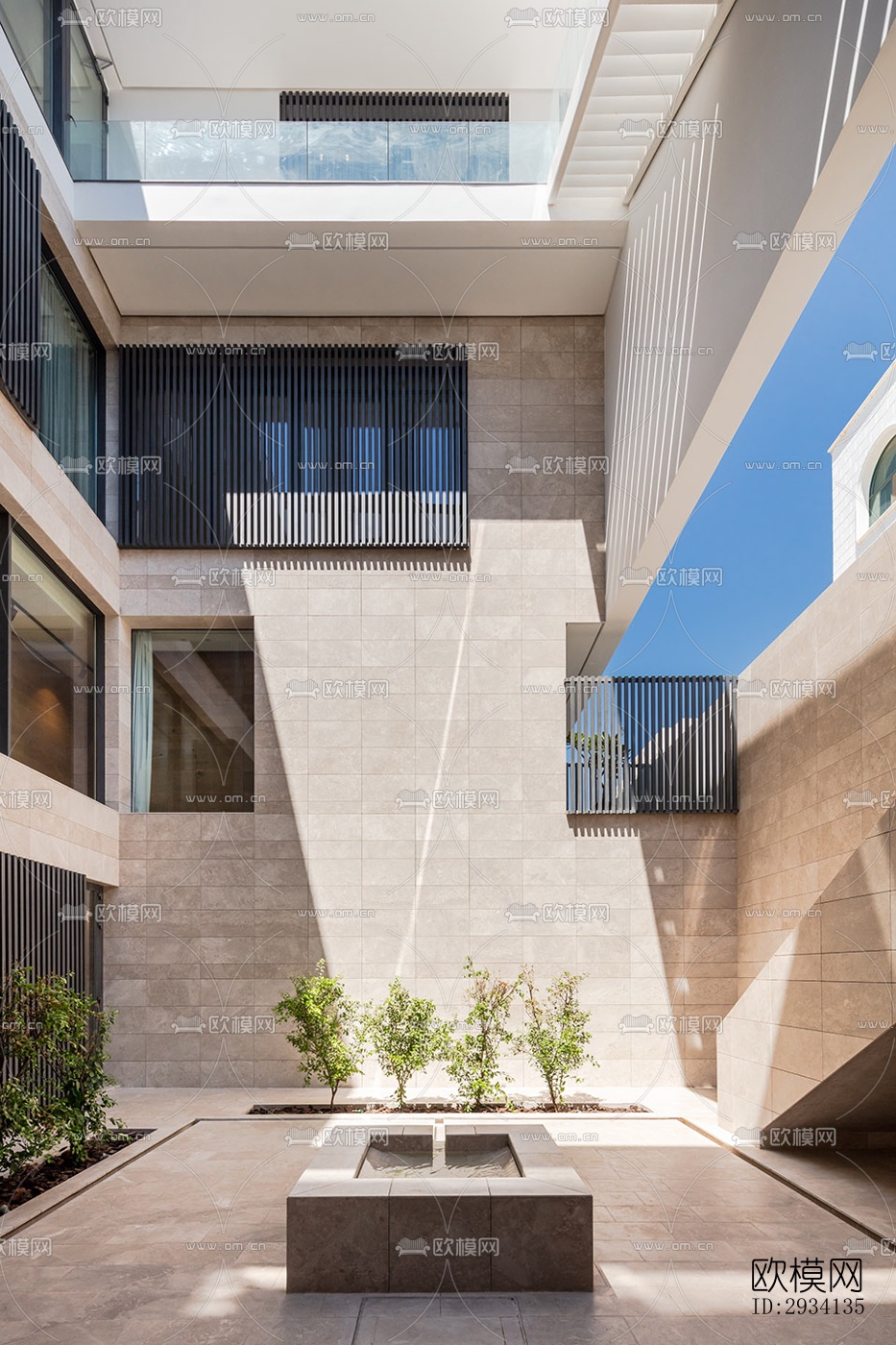 现代别墅效果图下载（渲染图4）