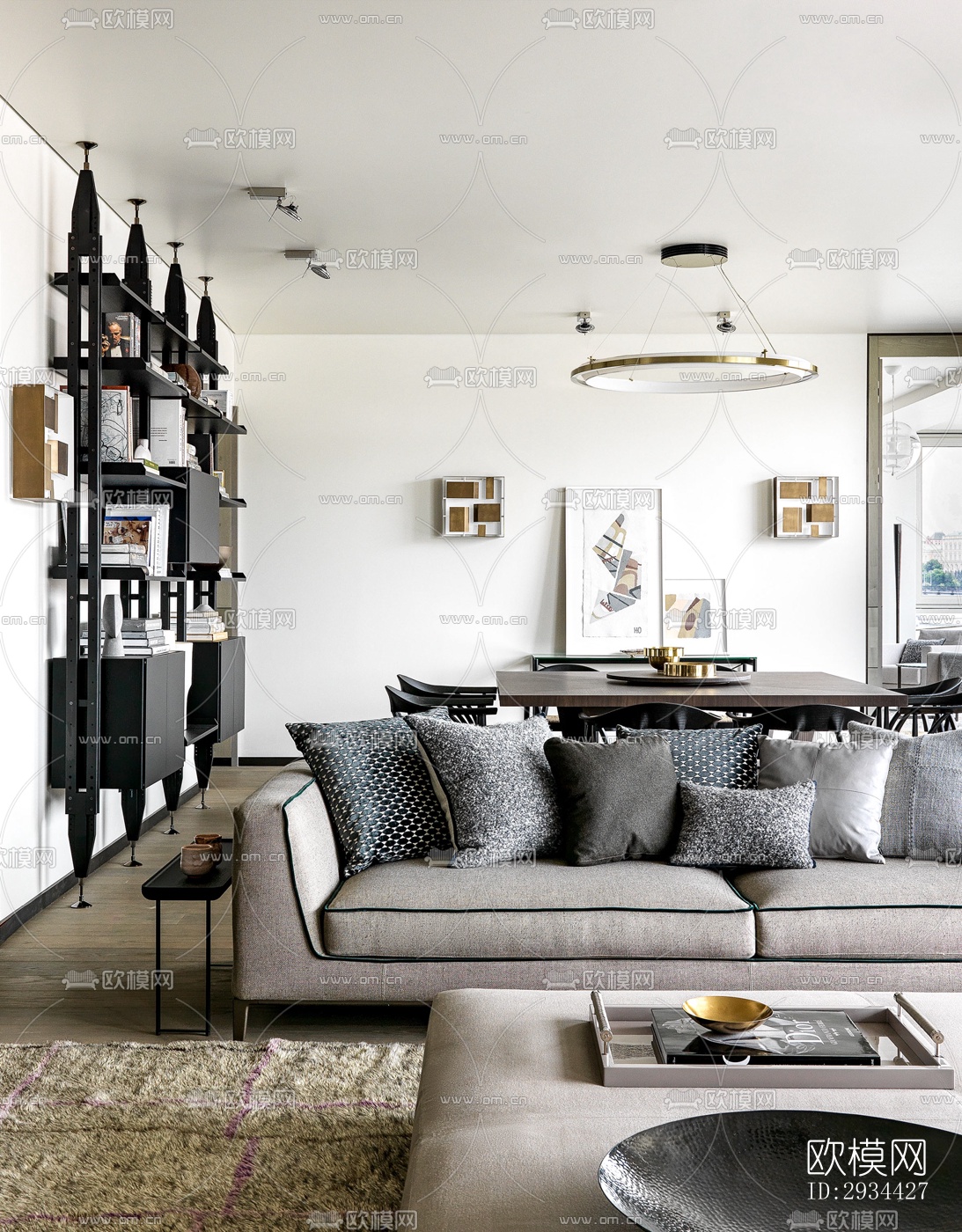 北欧平层效果图下载（渲染图10）