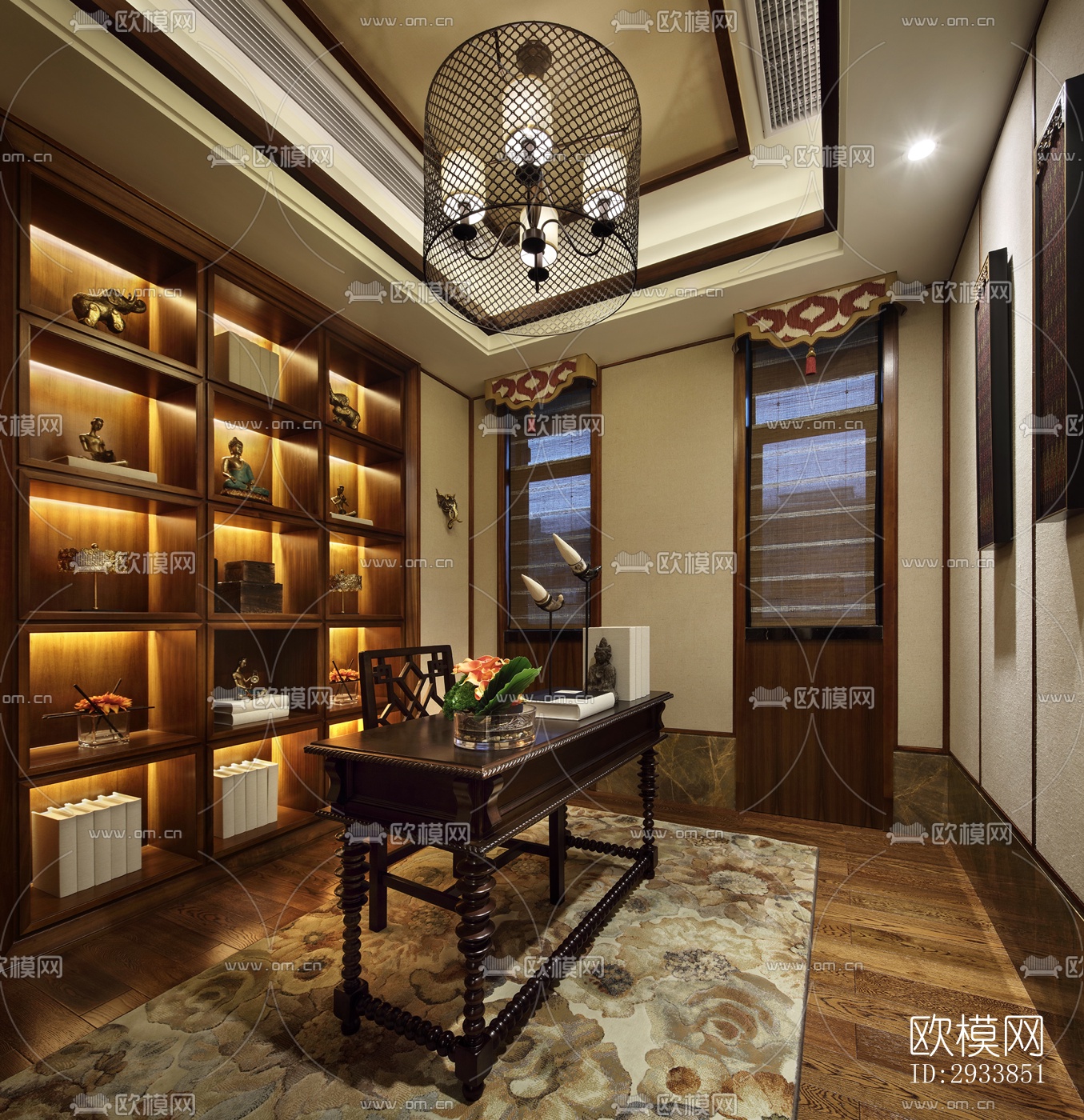 东南亚别墅效果图下载（渲染图12）