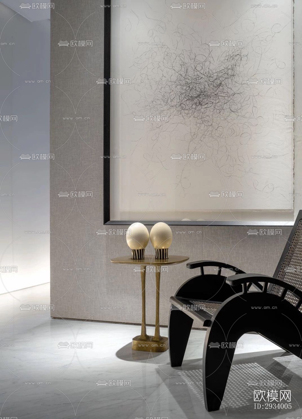 新中式别墅效果图下载（渲染图8）