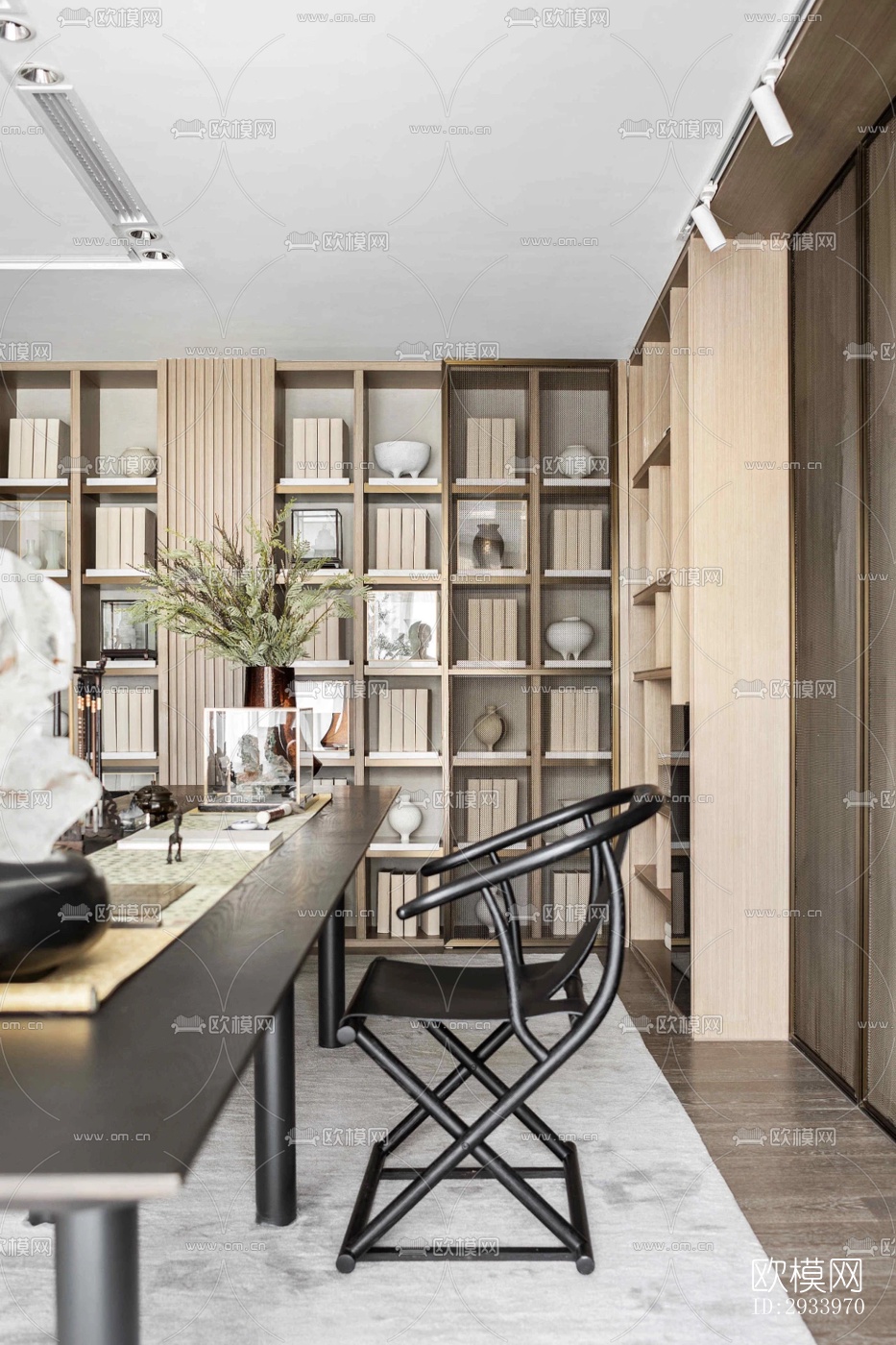 新中式别墅效果图下载（渲染图18）