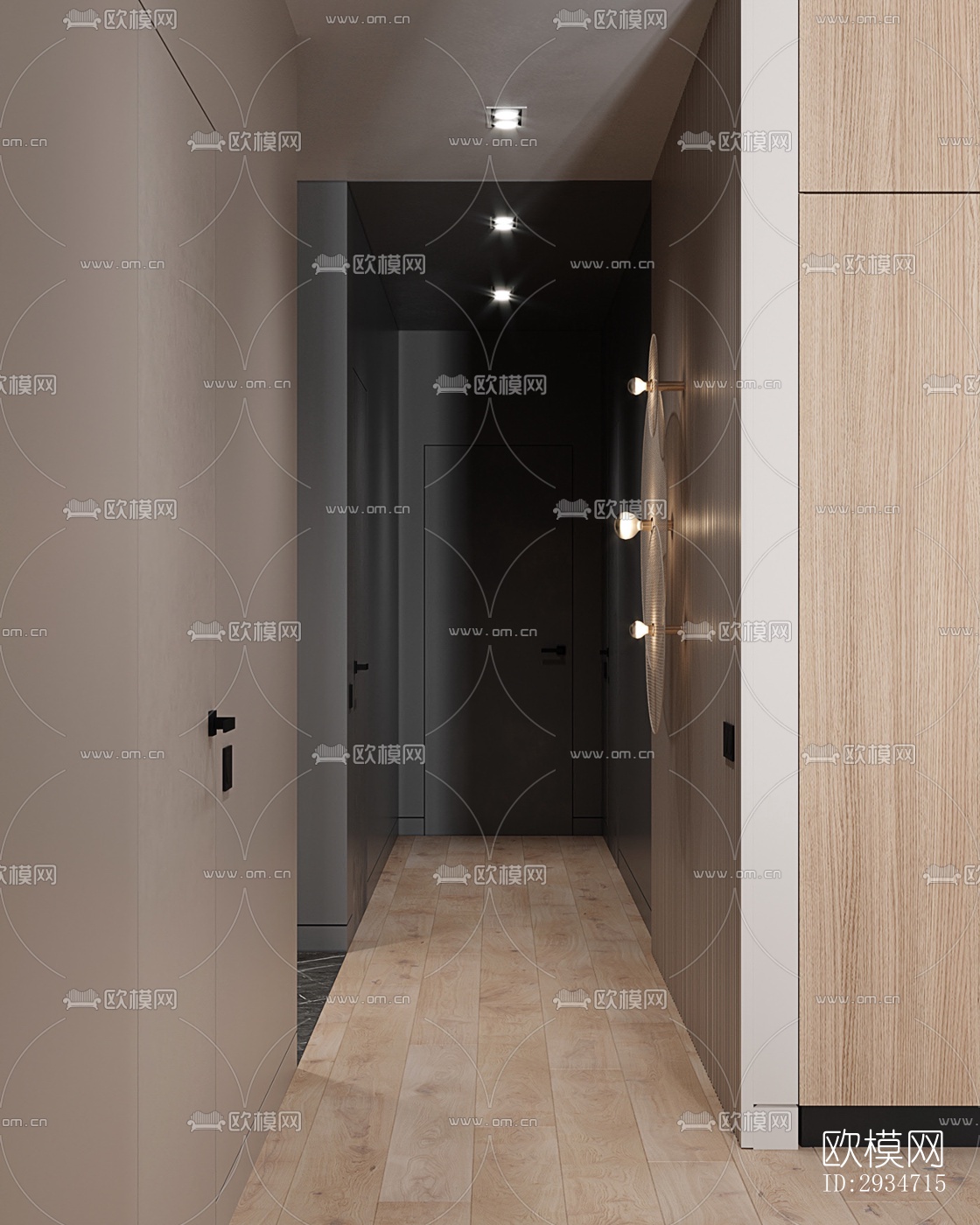 现代平层效果图下载（渲染图5）