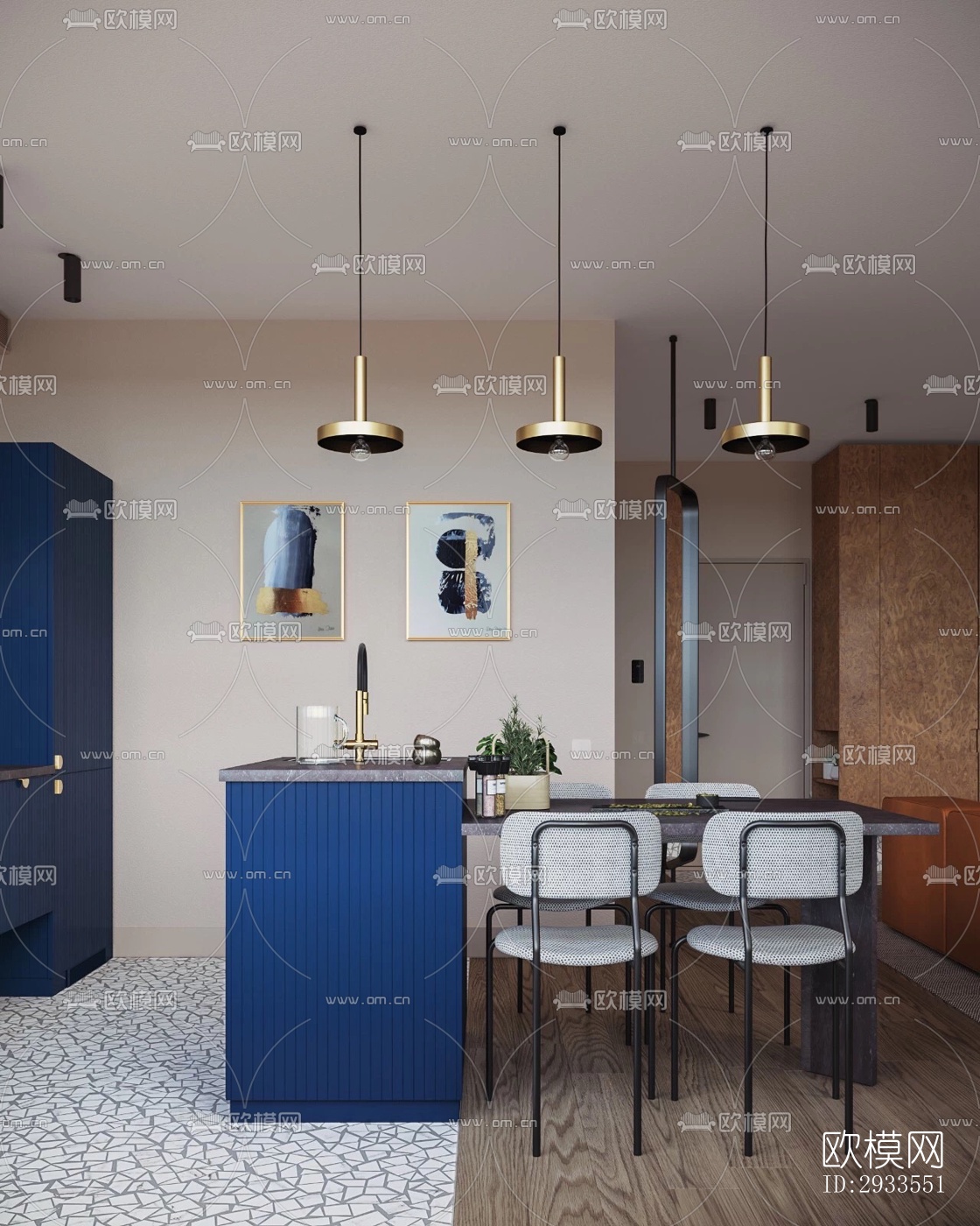 北欧公寓效果图下载（渲染图14）