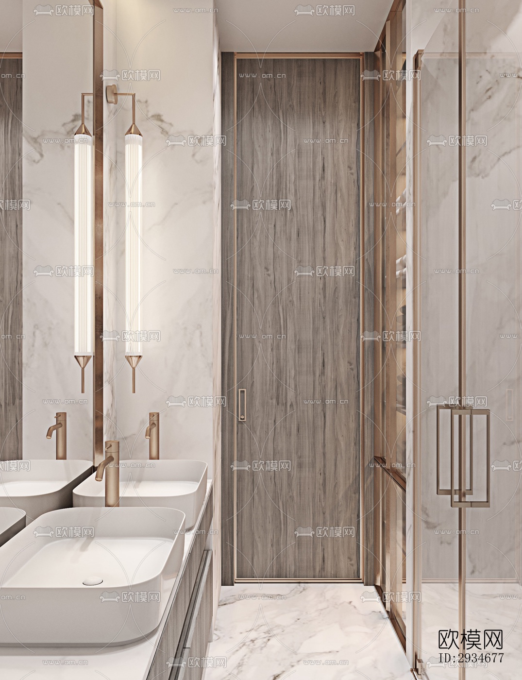 欧式平层效果图下载（渲染图9）