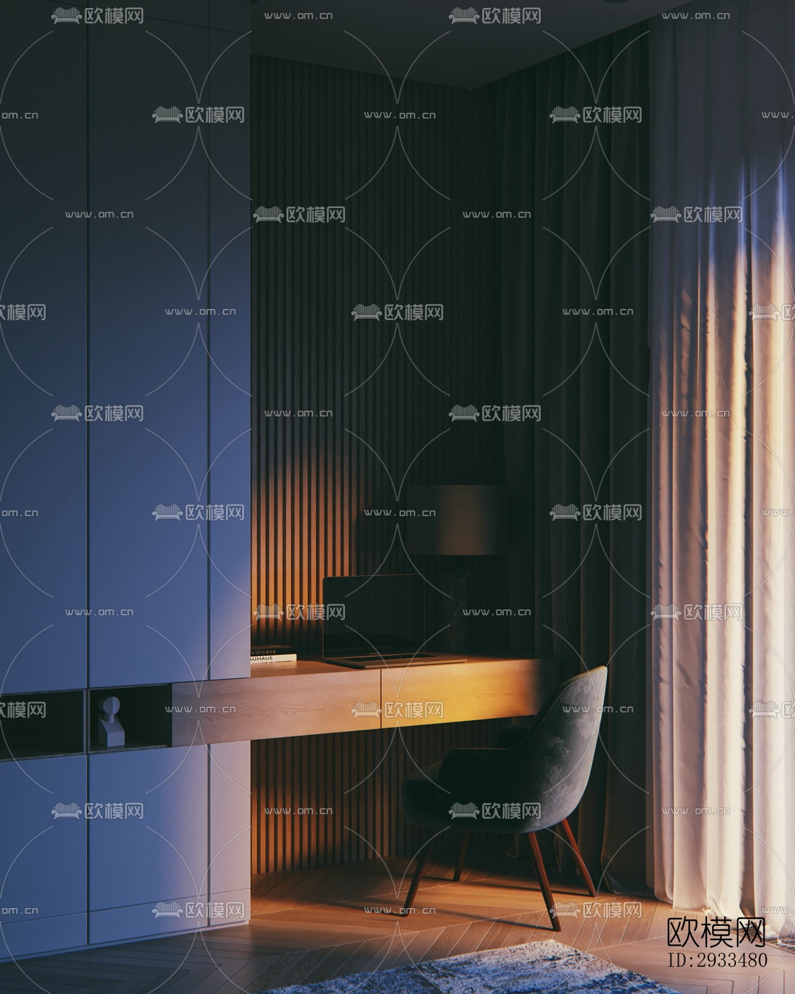 北欧公寓效果图下载（渲染图3）