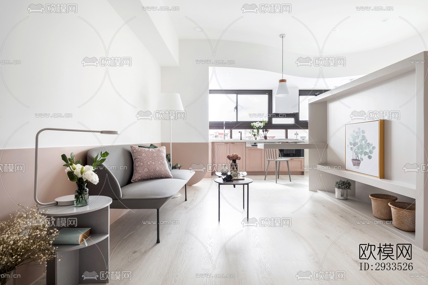 北欧公寓效果图下载（渲染图17）