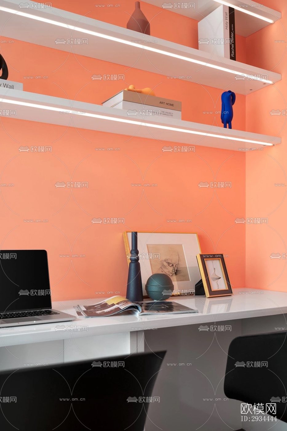 后现代平层效果图下载（渲染图3）